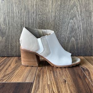 Sorel Peep Toe High Heel Leather Boots